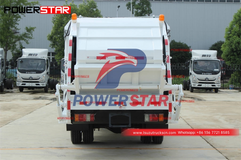 Customized ISUZU 600P 4×4 off-road refuse compactor for export