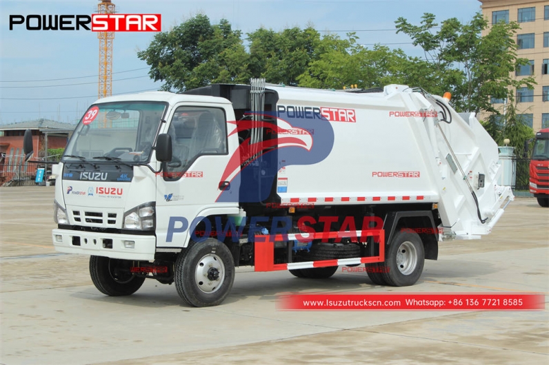Customized ISUZU 600P 4×4 off-road refuse compactor for export