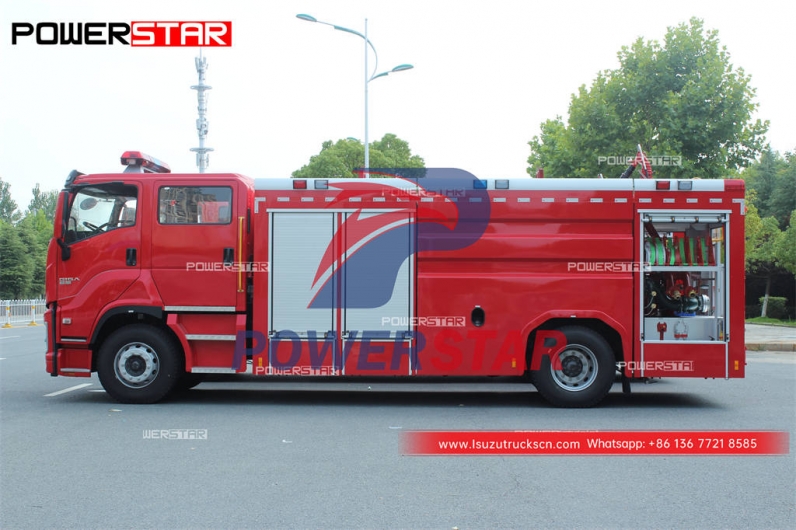 Factory direct sale ISUZU GIGA 4×2 water tank fire engine at discount price