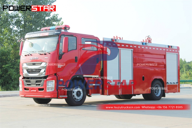 Factory direct sale ISUZU GIGA 4×2 water tank fire engine at discount price