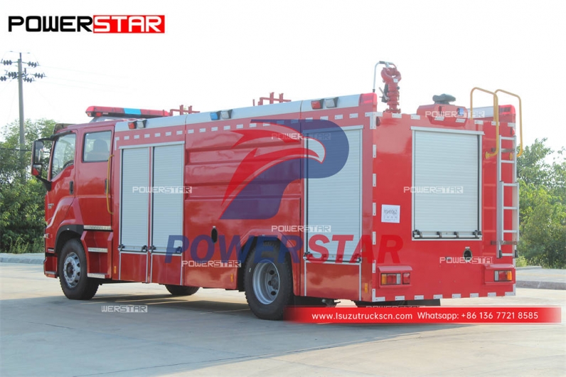 Factory direct sale ISUZU GIGA 4×2 water tank fire engine at discount price