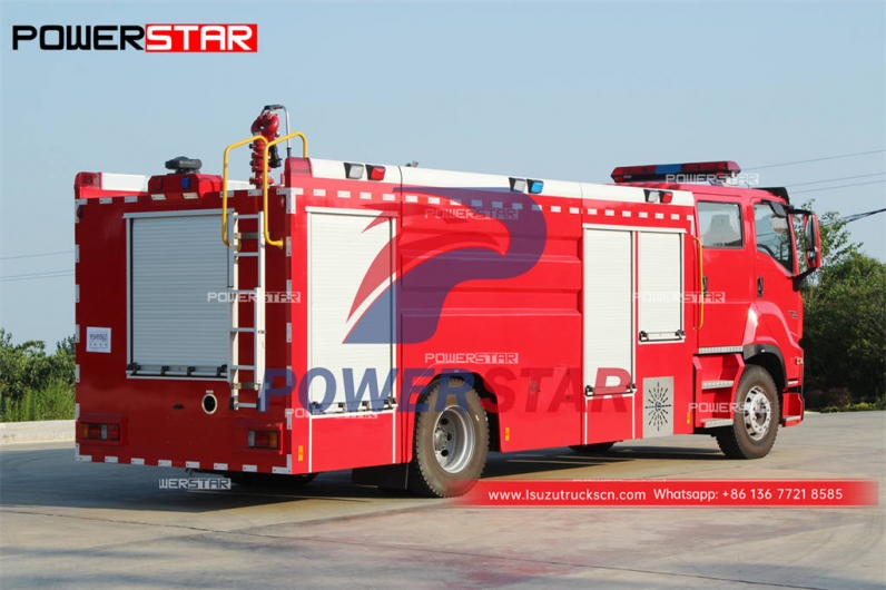 Factory direct sale ISUZU GIGA 4×2 water tank fire engine at discount price