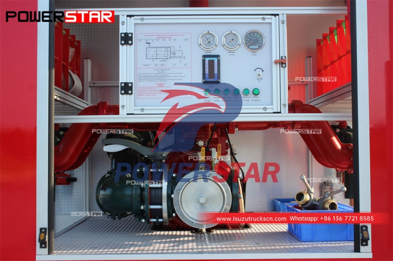 Factory direct sale ISUZU GIGA 4×2 water tank fire engine at discount price