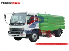 ISUZU FTR/FVR 4×2 vacuum street sweeper truck at discount price