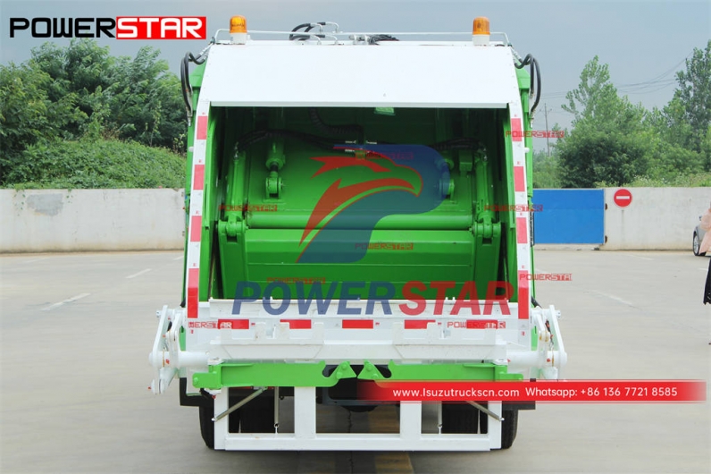 Good quality ISUZU 4×4 AWD garbage compactor truck at discount price