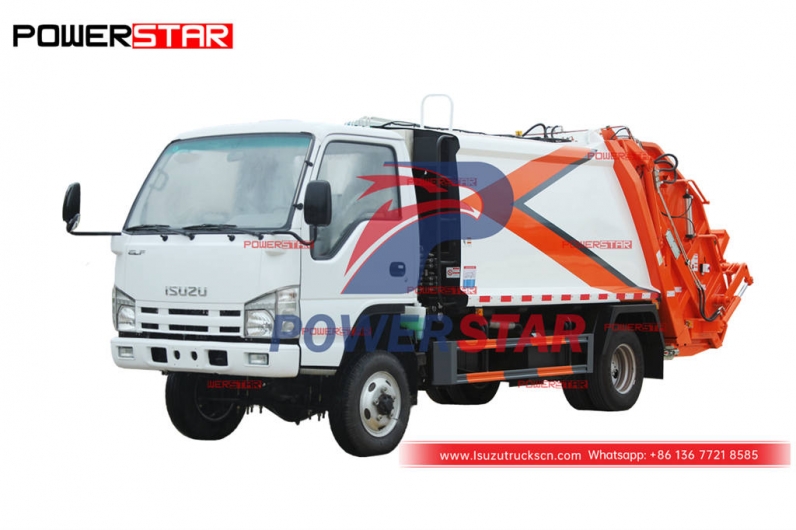 Good price ISUZU 100P 4WD rear load garbage compactor for Philippines