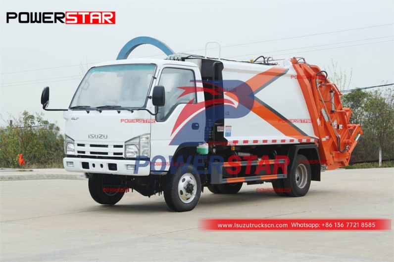 Good price ISUZU 100P 4WD rear load garbage compactor for Philippines