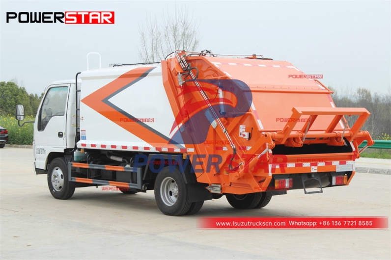 Good price ISUZU 100P 4WD rear load garbage compactor for Philippines