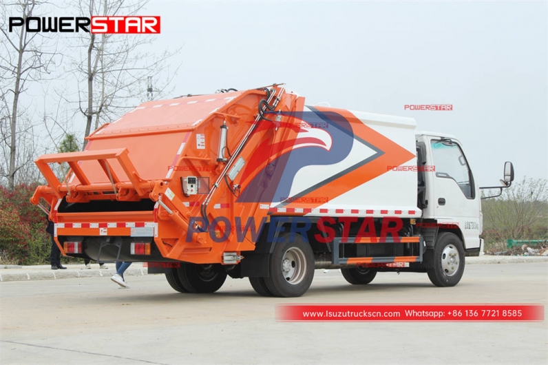 Good price ISUZU 100P 4WD rear load garbage compactor for Philippines