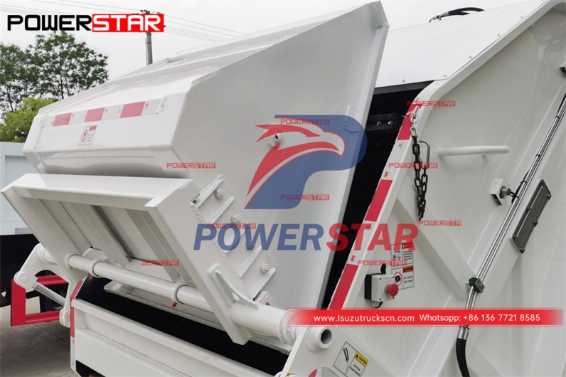 Best price ISUZU small 4WD back loading refuse compactor for Djibouti