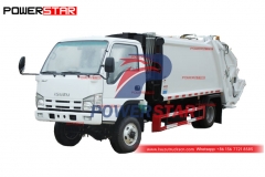 Best price ISUZU small 4WD back loading refuse compactor for Djibouti