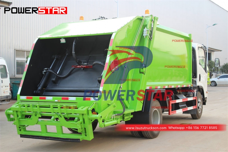 Good price ISUZU 4×4 off-road 190HP trash compactor truck for export