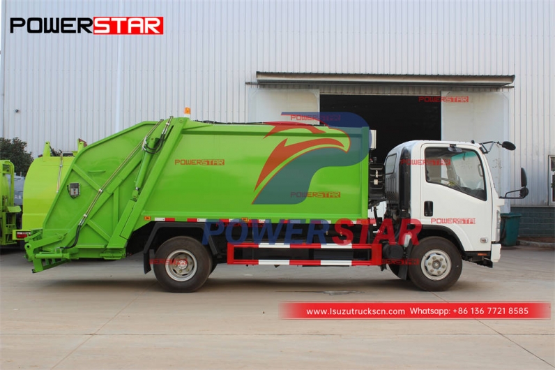 Good price ISUZU 4×4 off-road 190HP trash compactor truck for export