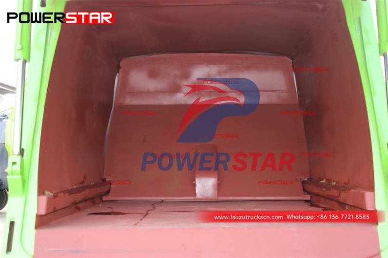 Good price ISUZU 4×4 off-road 190HP trash compactor truck for export
