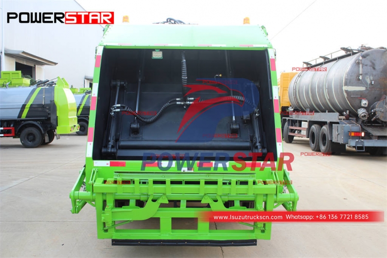 Good price ISUZU 4×4 off-road 190HP trash compactor truck for export