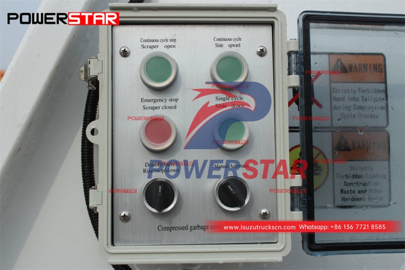 Philippines ISUZU 4×4 AWD 8CBM waste compression truck for sale