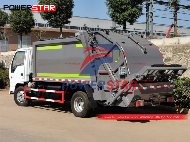 Brand new ISUZU 600P 4WD rear loader 6CBM off-road garbage compactor