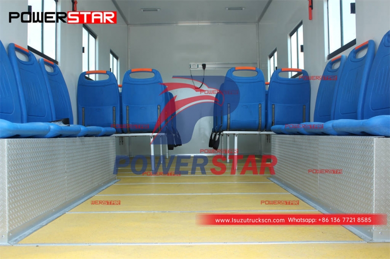 Customized ISUZU 700P 190HP 4×4 troop carrier truck for sale