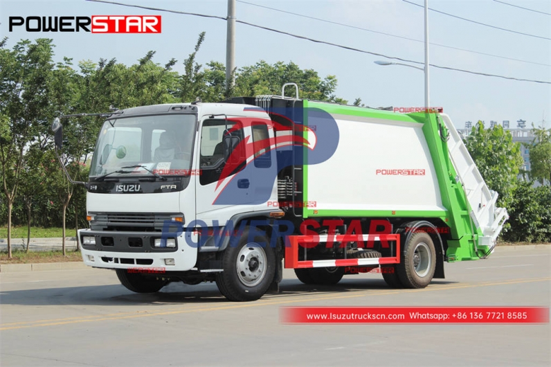 Custom-made ISUZU FTR 4×4 off-road waste compactor truck for Philippines