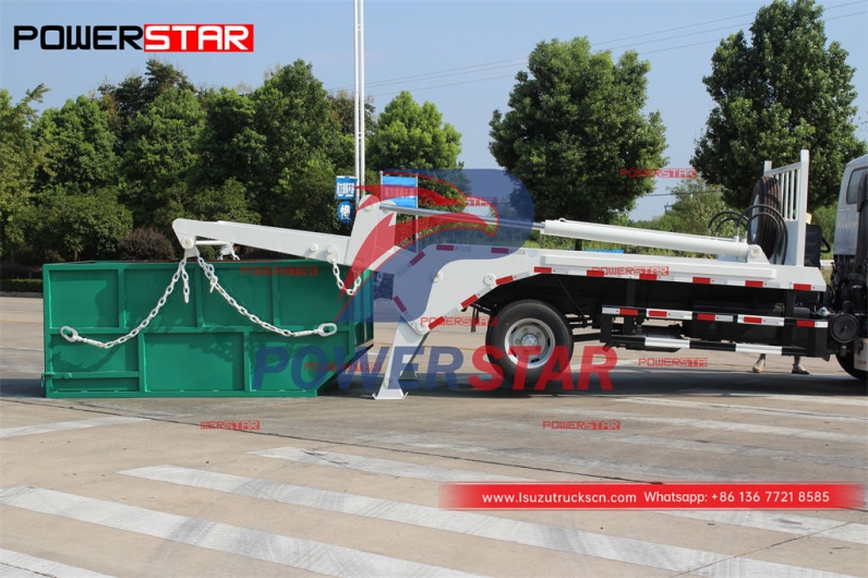 Customized ISUZU 100P/600P 4WD swing arm garbage truck for sale