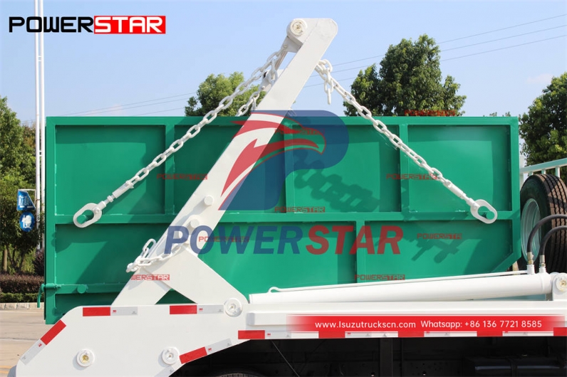 Customized ISUZU 100P/600P 4WD swing arm garbage truck for sale