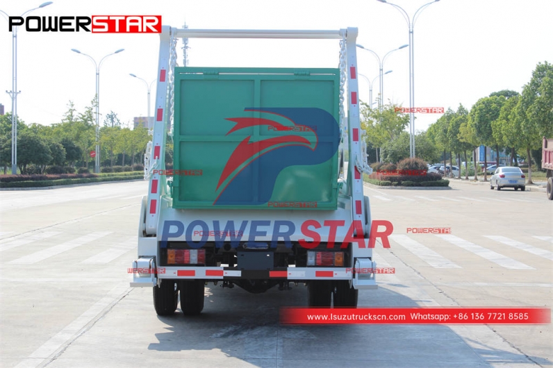 Customized ISUZU 100P/600P 4WD swing arm garbage truck for sale