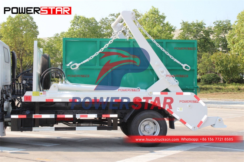 Customized ISUZU 100P/600P 4WD swing arm garbage truck for sale