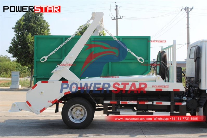 Customized ISUZU 100P/600P 4WD swing arm garbage truck for sale