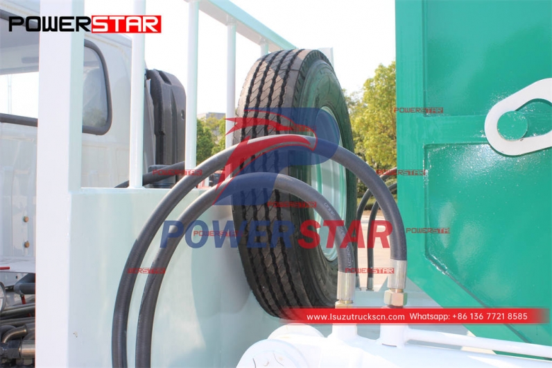 Customized ISUZU 100P/600P 4WD swing arm garbage truck for sale