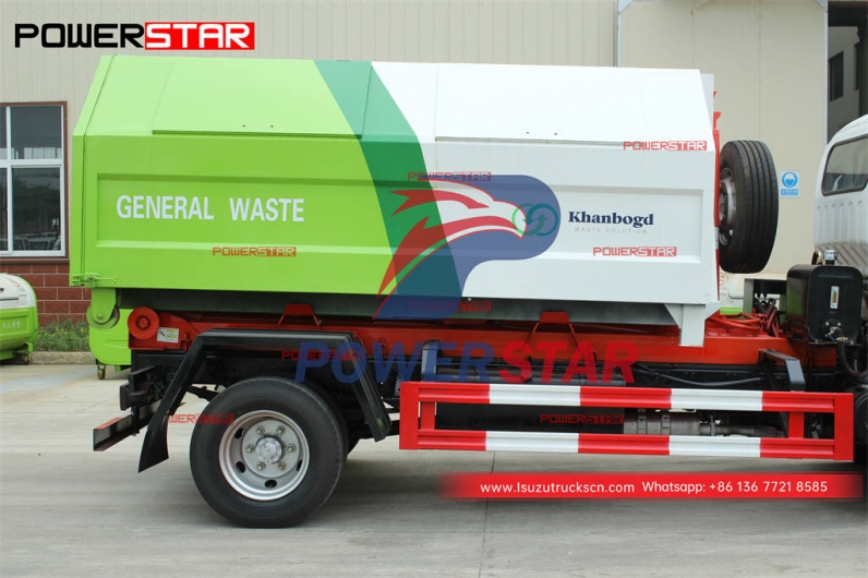 Philippines ISUZU 4×4 AWD 8CBM hook loader at best price