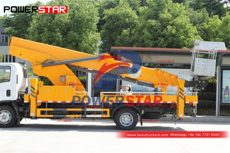Customized ISUZU 700P 4×4 28m Bucket/Boom Trucks at best price