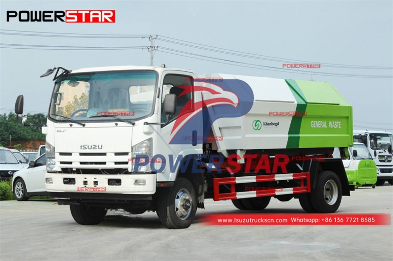 Philippines ISUZU 4×4 AWD 8CBM hook loader at best price