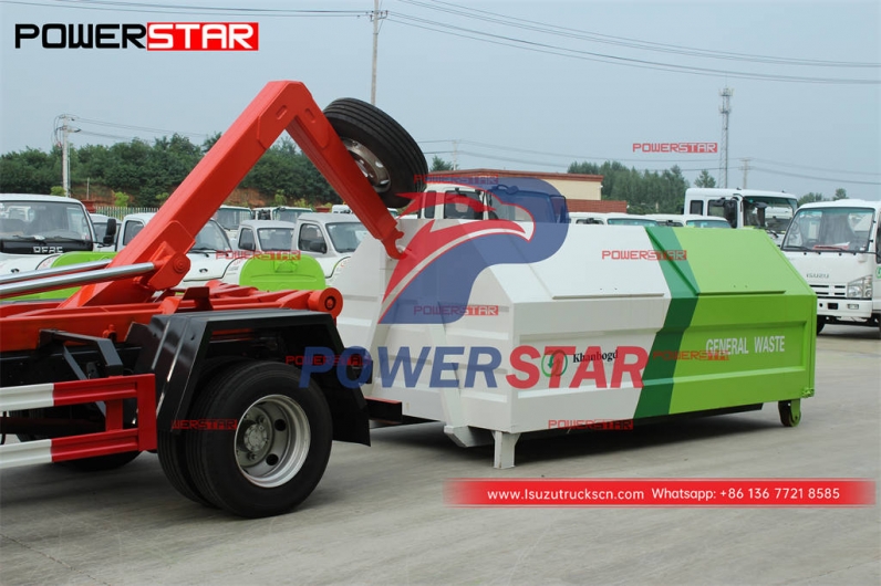 Philippines ISUZU 4×4 AWD 8CBM hook loader at best price