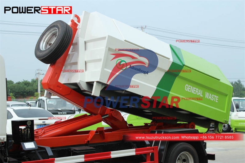 Philippines ISUZU 4×4 AWD 8CBM hook loader at best price