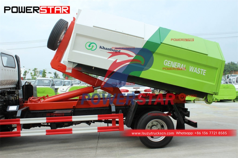Philippines ISUZU 4×4 AWD 8CBM hook loader at best price