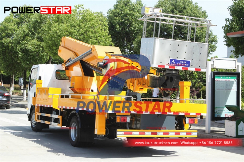 Customized ISUZU 700P 4×4 28m Bucket/Boom Trucks at best price