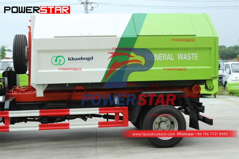 Philippines ISUZU 4×4 AWD 8CBM hook loader at best price
