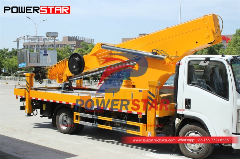 Customized ISUZU 700P 4×4 28m Bucket/Boom Trucks at best price