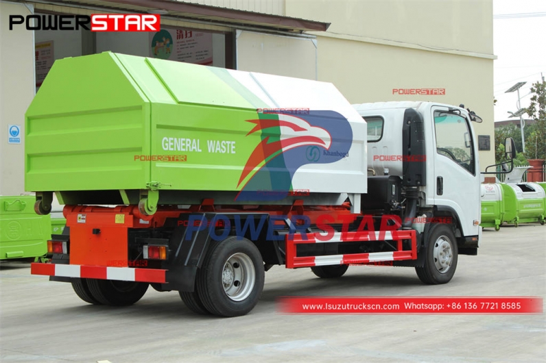 Philippines ISUZU 4×4 AWD 8CBM hook loader at best price
