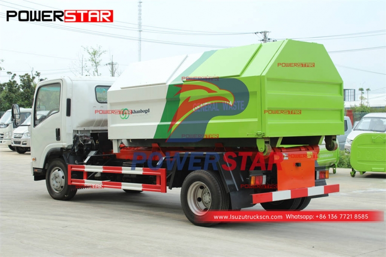 Philippines ISUZU 4×4 AWD 8CBM hook loader at best price