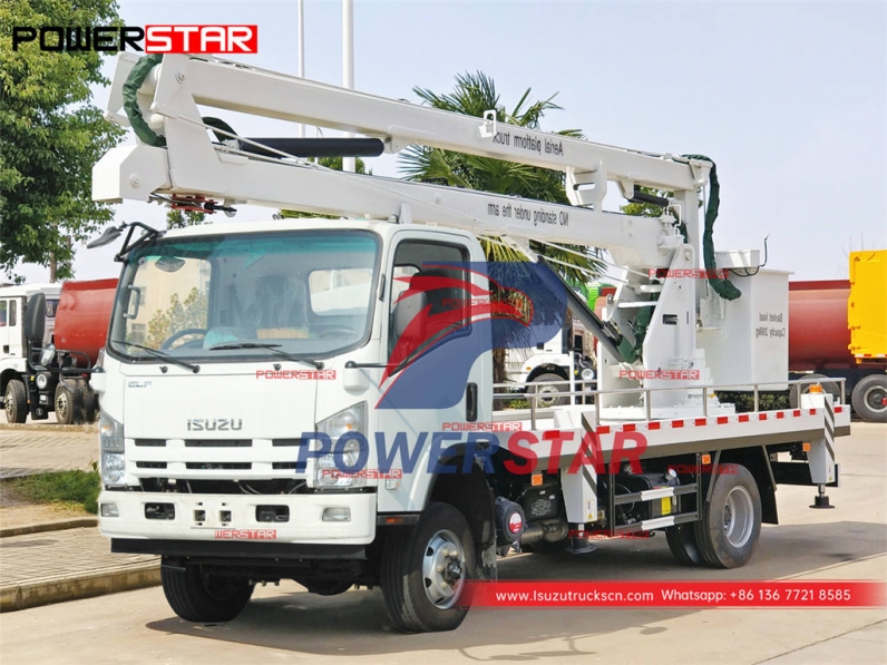 Custom-made ISUZU 190HP 4×4 AWD 18m Truck Mounted Boom Lift