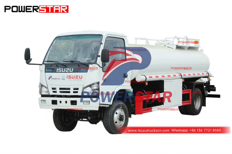 ISUZU 4×4 5000 liters stainless steel drinking water tank truck on sale