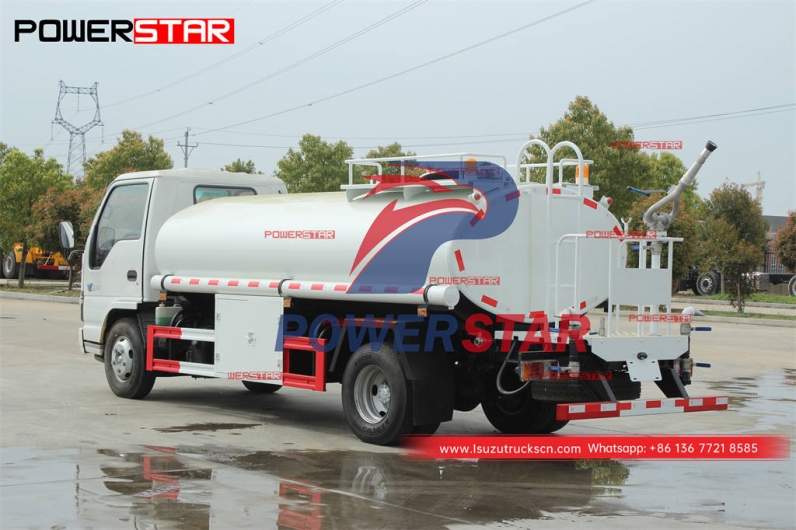 ISUZU 4×4 5000 liters stainless steel drinking water tank truck on sale