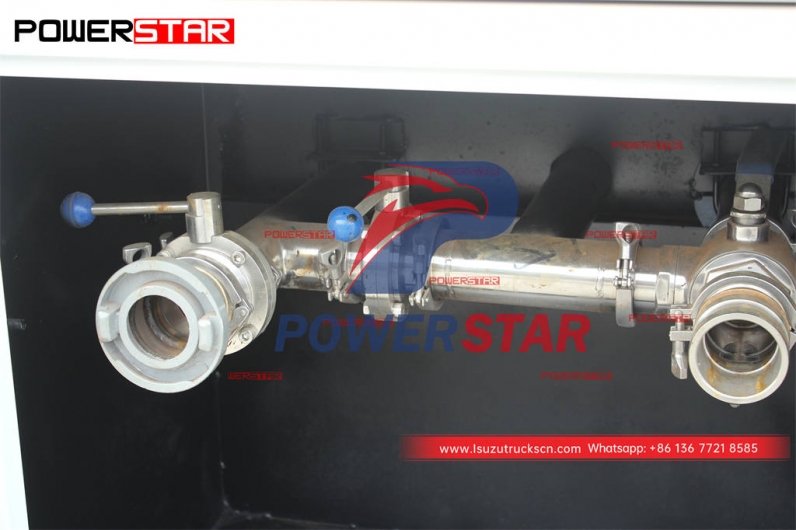 ISUZU 4×4 5000 liters stainless steel drinking water tank truck on sale