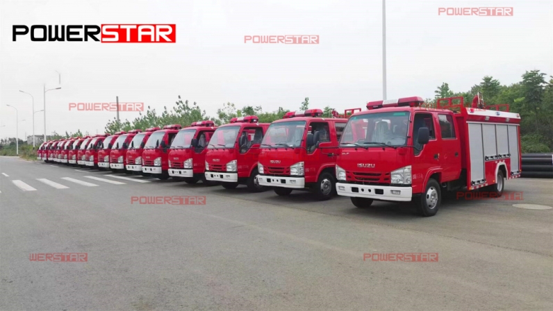 New customized 2,000 L water foam fire fighting truck mounted Japanese Chassis for Fire-fighting at emergency.