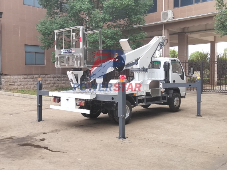 Isuzu 6-Wheeler Overhead Working Manlifter Bucket Aerial Work Platform Truck