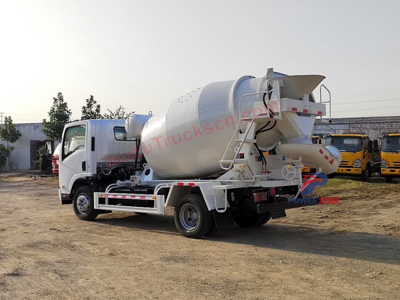 ISUZU ELF NPR Official Manufacturer Mobile Concrete Mixer 3m3 Concrete Mixing Truck Price