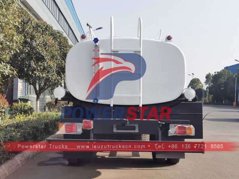 ISUZU 6 wheeler stainless steel drinking water tank truck