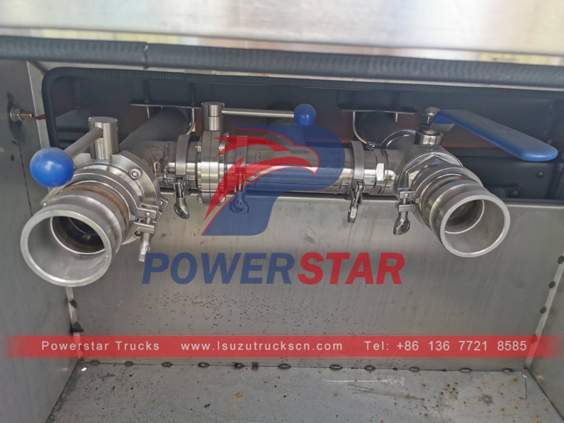 ISUZU 6 wheeler stainless steel drinking water tank truck