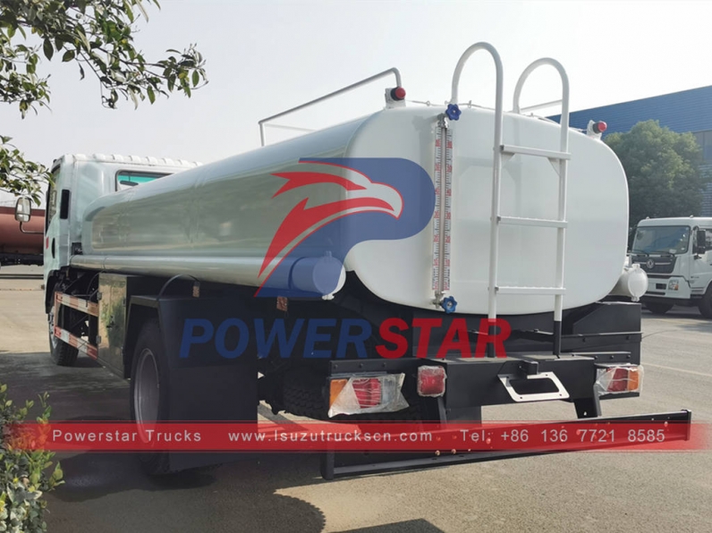 ISUZU 6 wheeler stainless steel drinking water tank truck